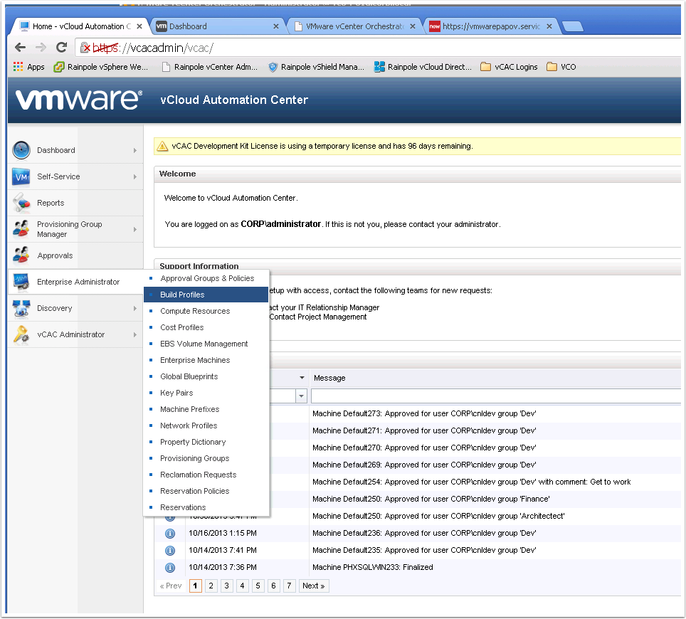 vCAC Configuration